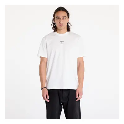 Póló LACOSTE Signature Print Cotton T-shirt Flour