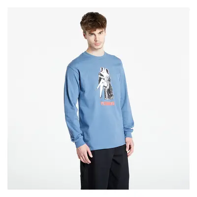 Póló PLEASURES French Kiss Long Sleeve Indigo Blue