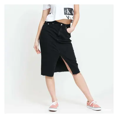 Szoknya CALVIN KLEIN JEANS W High Rise Midi Skirt Denim Black