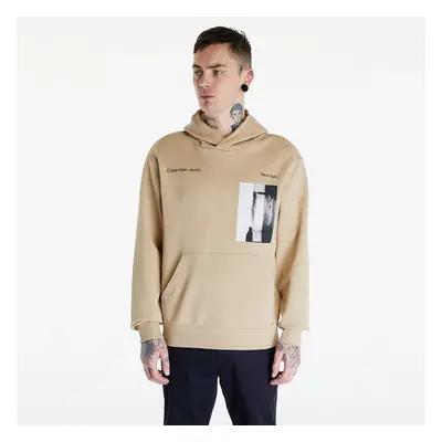 Pulóver Calvin Klein Jeans Serenity Multi Graphic Hoodie UNISEX Beige