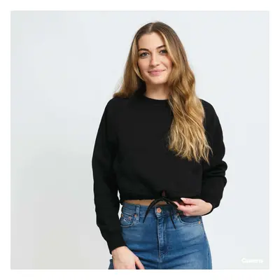 Pulóver Urban Classics Ladies Oversized Short Raglan Crew Black