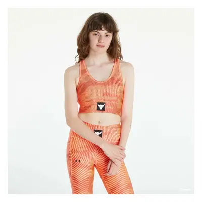 Melltartó Under Armour Project Rock HeatGear Bra Orange