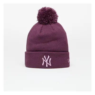 Kalap New Era New York Yankees MLB Wmns Knit Medium Metallic Bobble Beanie Damson