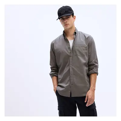 Ing GAP Standard Stretch Poplin Shirt New Shadow