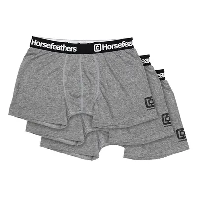 Horsefeathers Dynasty 3-Pack Boxer Shorts Heather Gray