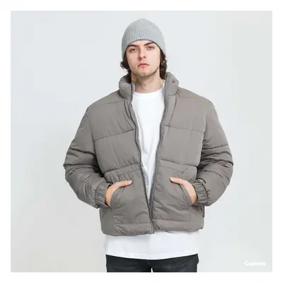 Kabát Urban Classics Cropped Puffer Jacket Grey