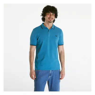 Póló FRED PERRY Twin Tipped Shirt Ocean/ Navy