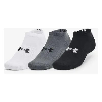 Under Armour Core No Show Socks 3-Pack Black