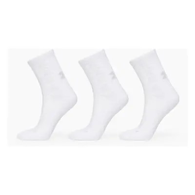 Under Armour 3-Maker Cushioned Mid-Crew 3-Pack Socks White