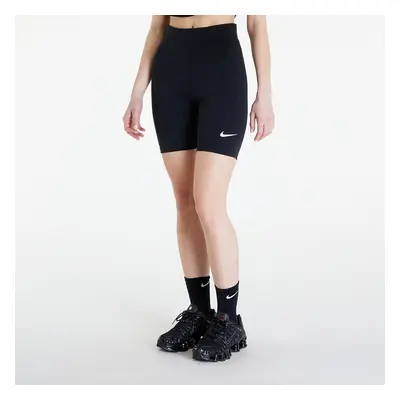 Sort Nike Sportswear Classics Women's High-Waisted 8" Biker Shorts Black/ Sail