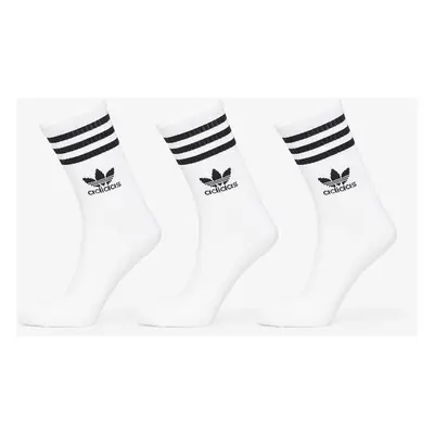 adidas Mid Cut Crew Sock 3-Pack White