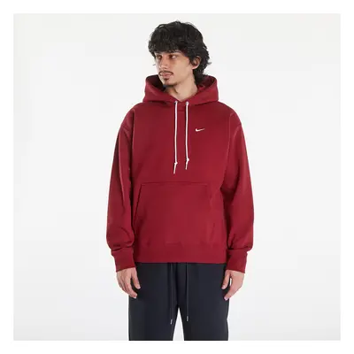 Pulóver Nike Solo Swoosh Men's Fleece Pullover Hoodie Team Red/ White