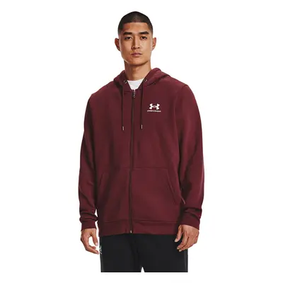 Pulóver Under Armour Essential Fleece Fz Hood Chestnut Red