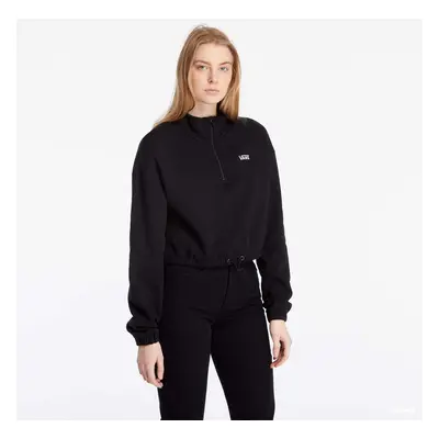 Pulóver Vans Left Chest Half Zip Fleece Black