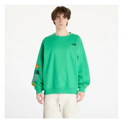 Pulóver The North Face x Yinka Ilori Graphic Crew Sweatshirt UNISEX Optic Emerald