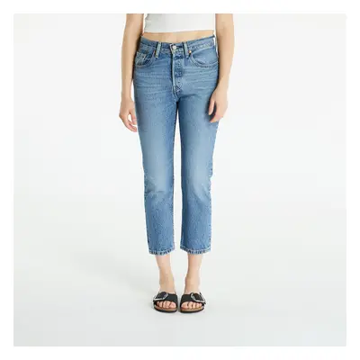 Nadrágok Levi's® 501® Crop Jeans Medium Indigo Worn In - Blue