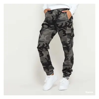 Nadrágok Urban Classics Ladies High Waist Camo Cargo Pants Grey Camo