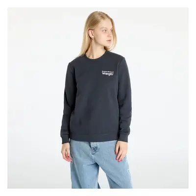 Pulóver Wrangler Regular Sweat Faded Black