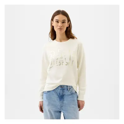 Pulóver GAP Logo Sweatshirt New Off White