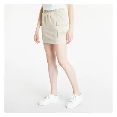 Szoknya CALVIN KLEIN JEANS Embroidered Monologo Straight Skirt Beige