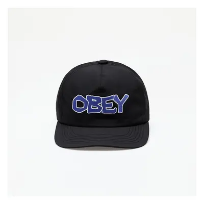 Baseball sapka OBEY Offline 5 Panel Snapback Black