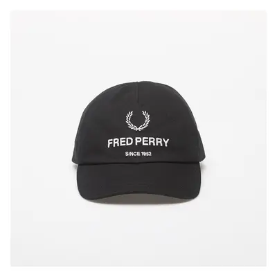 Baseball sapka FRED PERRY Cotton Canvas Branded Cap Black