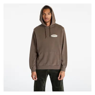 Pulóver Gramicci Original Freedom Oval Hooded Sweatshirt UNISEX Brown Pigment