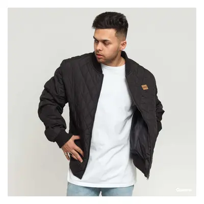 Kabát Urban Classics Diamond Quilt Nylon Jacket Black