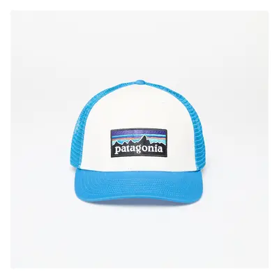 Baseball sapka Patagonia P-6 Logo Trucker Hat White/ Vessel Blue