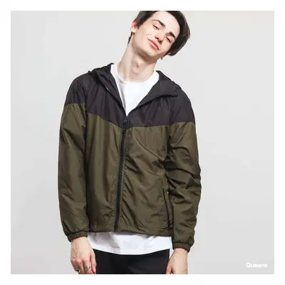 Széldzseki Urban Classics 2-Tone Tech Windrunner Olive/ Black