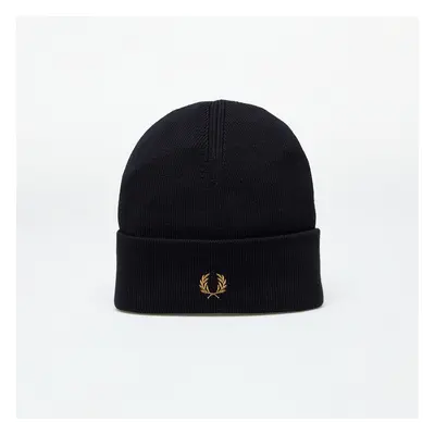 Kalap FRED PERRY Classic Beanie Navy/ Dark Caramel