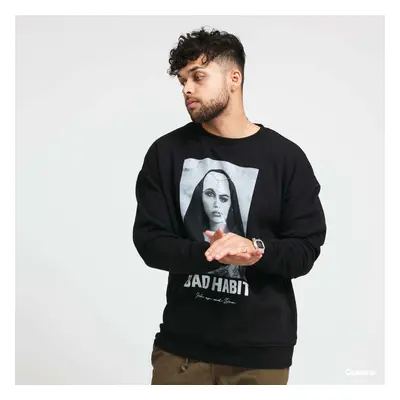 Pulóver Urban Classics Bad Habit Crewneck Black