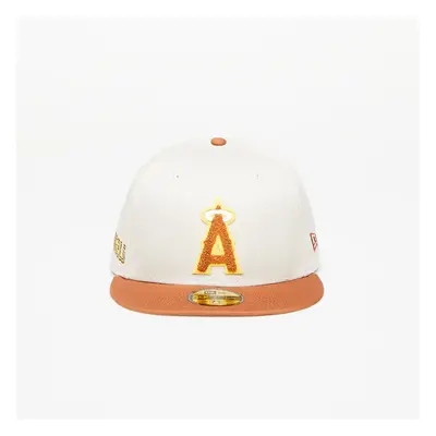 Baseball sapka New Era Anaheim Angels Boucle 59FIFTY Fitted Cap Stone/ Brown