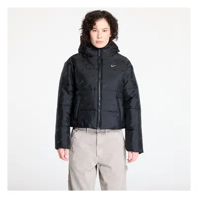 Kabát Nike Sportswear Classic Women's Loose Therma-FIT Puffer Jacket Black/ White