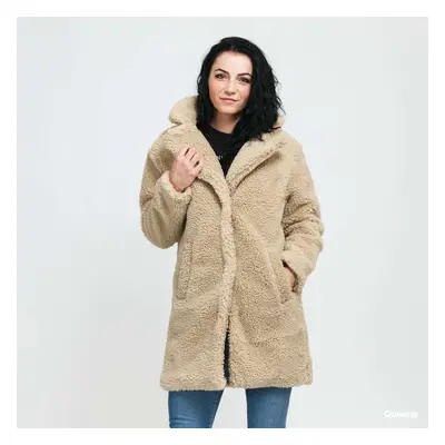 Kabát Urban Classics Ladies Oversized Sherpa Coat Beige