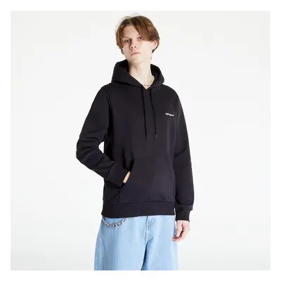 Pulóver Carhartt WIP Hooded Script Embroidery Sweat Black/ White