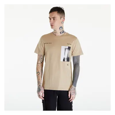 Póló Calvin Klein Jeans Serenity Multi Graphic Beige