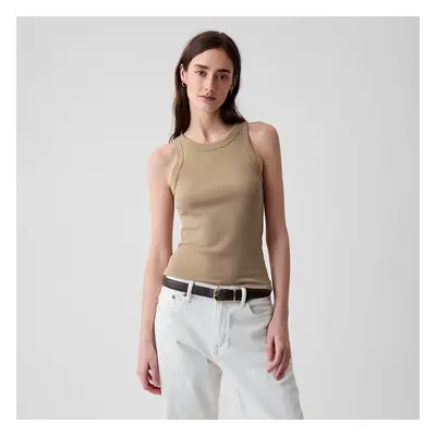 GAP Modal Rib Halter Iconic Khaki