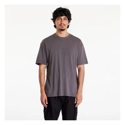 Póló Calvin Klein Jeans Washed Monologo Short Sleeve Tee Gray