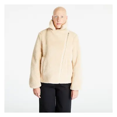 Kabát Urban Classics Ladies Sherpa Biker Jacket Unionbeige