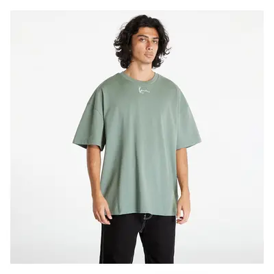 Póló Karl Kani Small Signature Heavy Jersey Boxy Tee Dusty Green