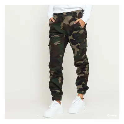 Nadrágok Urban Classics Ladies High Waist Camo Cargo Pants Camo Green