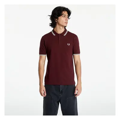 Póló FRED PERRY Twin Tipped Shirt Oxblood