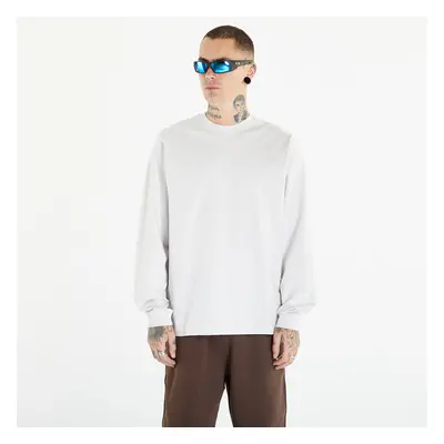 Póló Nike Solo Swoosh Men's Long Sleeve Tee Birch Heather/ White