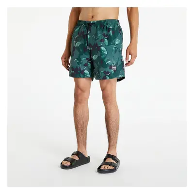 Fürdőruhák Urban Classics Pattern Swim Shorts Green Leafs