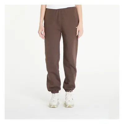 Nadrágok Nike Solo Swoosh Women's Fleece Pants Baroque Brown/ White