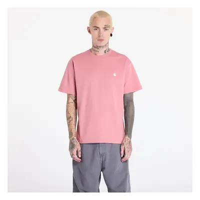 Póló Carhartt WIP S/S Madison T-Shirt UNISEX Dusty Rose/ White