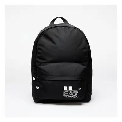 Hátizsák EA7 Emporio Armani Unisex Backpack Black/ White Logo