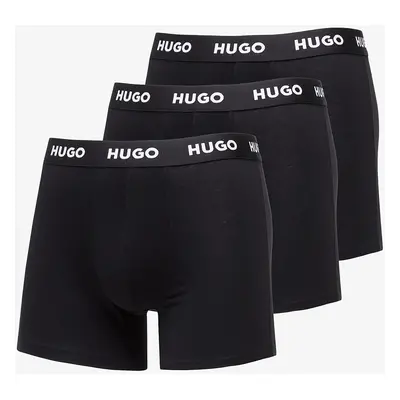 Hugo Boss Logo-Waistband Boxer Briefs 3-Pack Black