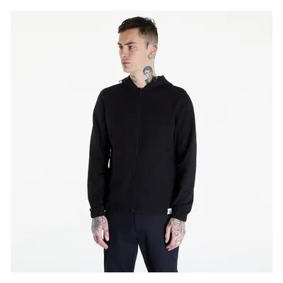 Pulóver Calvin Klein Jeans Woven Tab Zip Through Black